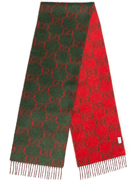 gucci scarf green and red|gucci neck scarves.